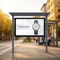 Kiosco Digital para Exteriores con Pantalla LED de Tubo para Publicidad a Todo Color, IP65, para Eventos, Edificios, Parques y Escuelas