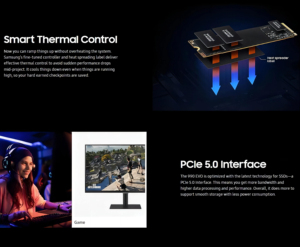 Оригинальный 990 EVOM. Твердотельный накопитель 2280 1 ТБ/2 ТБ с PCIe 5.0x2/4.04, скорость чтения до 5000 МБ/с, для ПК и ноутбуков - Product Image 3