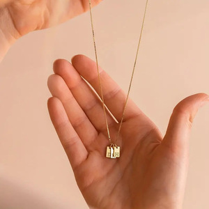 Luxury Tiny Alphabet Charm <b>Cross</b> Border Multi Exclusive Low Minimum Order E-coating Protection Accurate Precision Stamped Detail - Product Image 1