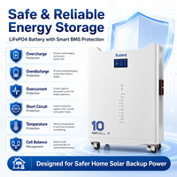 Batterie solaire 48V 200Ah, prix abordable, 10kWh, vente au détail, directement de l'usine, coopération avec les agences résidentielles