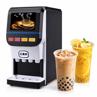 Distributeur automatique de boissons en poudre chaudes et froides multi-saveurs OEM pour table, avec écran publicitaire, pour café et magasin de proximité