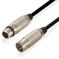 Nouveau câble XLR très vendu, connecteur XLR 3P mâle-femelle de haute qualité tout en métal pour instrument de musique