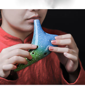 Pabrik Langsung Grosir 12 Lubang <span class=keywords><strong>Ocarina</strong></span> Dua Belas Lubang AC Hand-Painted Langit Berbintang Profesional Bermain <span class=keywords><strong>Ocarina</strong></span> Alat Musik - Product Image 4