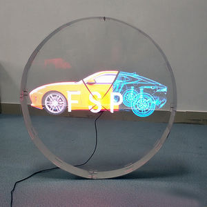 จอแสดงผลโฆษณาแบบพัดลม LED โฮโลแกรม 3 มิติ ที่เป็นมิตรต่อสิ่งแวดล้อม รีไซเคิลได้ ผลิตจากโรงงานโดยตรง ขายส่ง PMMA สำหรับอะคริลิก - Product Image 1