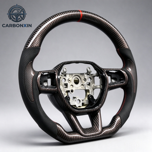 Volant sport en fibre de carbone forgé sur mesure pour Honda Fit GE Civic 8ème génération FD Life 2005 2006 2007 2008 2009 2010 2011 2012 - Product Image 5
