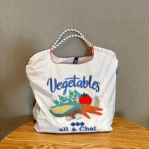 Sac fourre-tout en nylon personnalisé avec broderie japonaise, logo imprimé, écologique, pour courses, plage, shopping, sac à main - Product Image 6