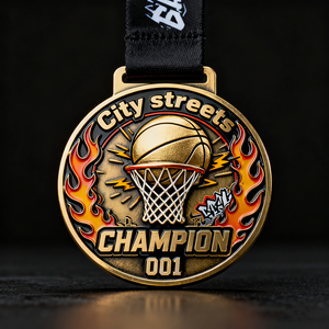 เหรียญบาสเก็ตบอลชุบทองแบบโบราณสำหรับสโมสรสไตล์วินเทจได้รับรางวัลสมาชิกของที่ระลึกสำหรับการเล่นกีฬา - Product Image 3