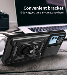 เคสโทรศัพท์มีห่วงป้องกันสำหรับ Xiaomi <span class=keywords><strong>Mi</strong></span> 12T/13Pro/poco M5 redmi A1โน๊ต12pro เปิดตัวเกราะสไลด์กล้องเต็มรูปแบบ - Product Image 2