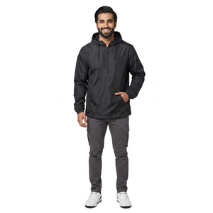 Factory Direct Custom LogoDesign <b>Men's</b> Windbreaker <b>Jackets</b> Full Sleeve Windproof <b>Jackets</b> - Product Image 1