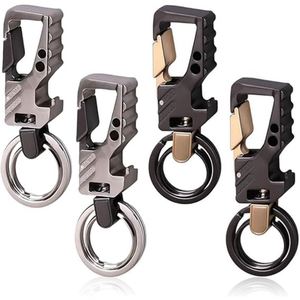 Customization Chains Car Keys Bottle Opener Men Accessories Cool Keychains Carabiner Tactical Key Chain Edc Clip Key Ring Holder - Product Image 1