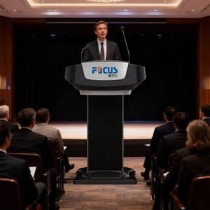 Fk500y di động nhà thờ bục giảng với trọng lượng nhẹ thép & nhựa Bục Giảng hệ thống âm thanh cho Nhà thờ rostrum - Product Image 1