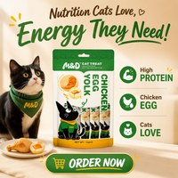 MAIDOU Friandises pour chats au poulet, riches en protéines, sans céréales, compressibles et léchables, pour petites races - Santé digestive, de la peau et du pelage, tout au long de la vie