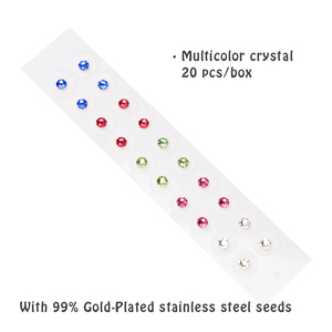 Portable Voyage Soulagement <span class=keywords><strong>Acupuncture</strong></span> Auriculaire Point Autocollant Ruban Acupression Multi-Condition Oreille Graines - Product Image 3