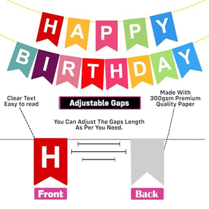 Wholesale Spanish Happy <b>Birthday</b> Paper <b>Banner</b> Letter Alphabet Feliz Cumpleanos <b>Banner</b> - Product Image 2