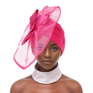 Mujeres Retro británico Royal <span class=keywords><strong>Ascot</strong></span> banquete fiesta Noble elegante boda cabeza Sinamay tocados <span class=keywords><strong>sombreros</strong></span> - Product Image 6