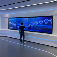 Écran tactile LED magnétique mural YINGTOUCH 200 pouces, format 16:9, interface USB, léger, publicité commerciale