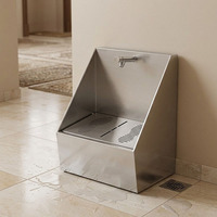 Produits d'hygiène, qualité durable, lavabo pour le lavage des pieds en acier inoxydable 304 finition satinée, station simple