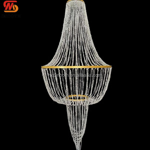SMOOTH Sparkling Curved Silver Frame Crystal Chandelier Hanging <b>Ceiling</b> Light <b>Wedding</b> Venue <b>Decor</b> - Product Image 3