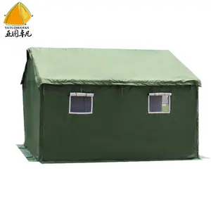 Customized Waterproof Durable Emergence Iron Disaster Relief Wall Tent Canvas Tent