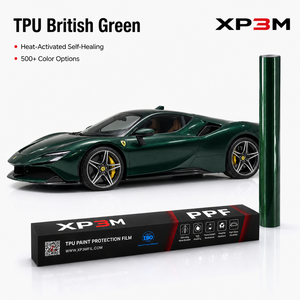 ฟิล์มใสกันรอยรถยนต์ XP3M British Green OEM Gloss TPU สีเขียว 7.5 มิล ซ่อมแซมตัวเองได้ ป้องกันรอยขีดข่วน ป้องกันสีเหลือง พร้อมช่องระบายอากาศ - Product Image 1