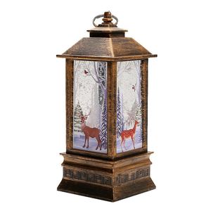 Lanternes éoliennes colorées en 3d, lampions lumineux, bonhomme de neige, Elk Santa, lampe décorative de noël, lumière de nuit, cadeau scintillant - Product Image 3