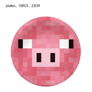 Decoraciones para Fiesta de Cumpleaños de Niño, Baby Shower, Artículos para Fiesta Temática de Juegos del Mundo Infantil, <span class=keywords><strong>Kit</strong></span> de Vajilla Desechable - Product Image 3