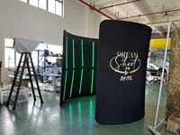 Photomaton 360 personnalisé avec fond et éclairage LED, photomaton portable 360 avec fond pour exposition
