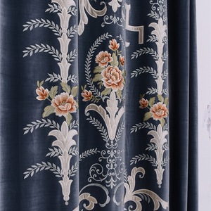 Cortina de Terciopelo Lujosa Absorbente de Sonido, Cortina Bordada Ideal para Cine en Casa y Apartamentos en Ciudades Ruidosas - Product Image 5