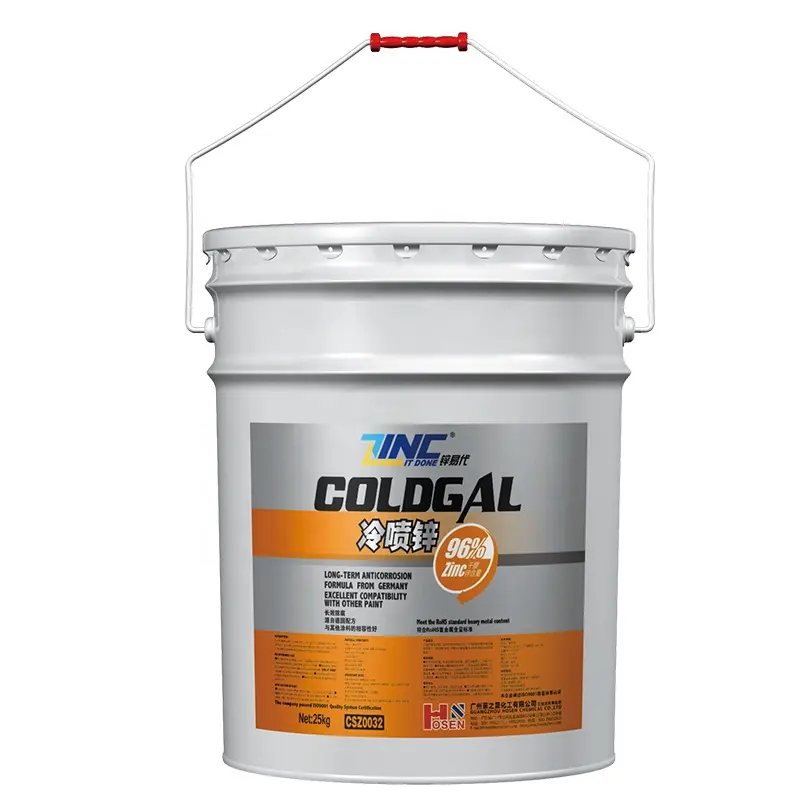 Cold Galvanizing Paint 96% Zinc Content Hot Selling Factory price Acrylic liquid rubber roof coating