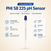 Électrode de capteur de pH analytique pour bioréacteur de fermentation, sortie mV, stérilisable à la vapeur pour transmetteur, personnalisable OEM ODM