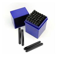 Alphabet Number Puncher Steel Die Metal Stamp 36Pcs Letter Number Jewelry Stamps Punch Set for DIY Belt Leather Craft Tool 3-6mm