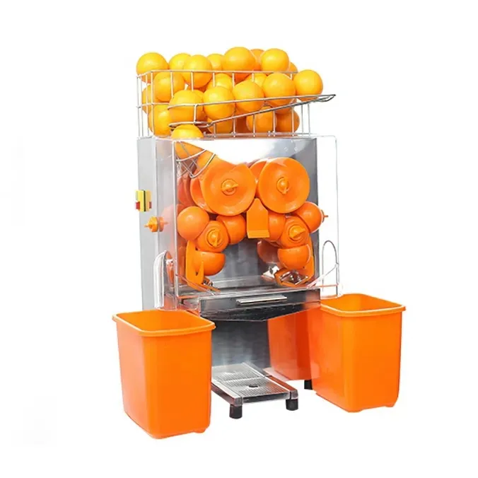 Exprimidor de naranjas machine à presser les oranges industrielle automatique extracteur de jus