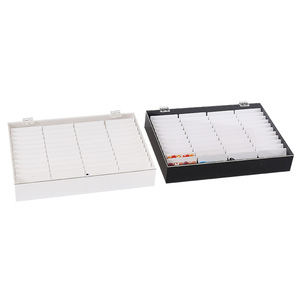 4 Row Flat Cover <b>Nail</b> Art Storage Box Gel Polish Color Chart Display Salon Manicure Organizer Jewelry Accessories Tool <b>Case</b> - Product Image 1
