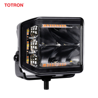 Nouvelle lampe de travail LED ambre de 4 pouces à faisceau spot, projecteur latéral pour voiture et camion