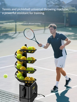Machine de service automatique de pickleball, lanceur d'entraînement à vitesse et angle réglables pour adultes sur le terrain, toutes saisons