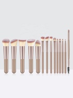 2024 meilleur vendeur haute qualité 14 pièces ensemble de pinceaux de maquillage échantillons gratuits pinceaux de maquillage marque privée pinceaux à paillettes en nylon