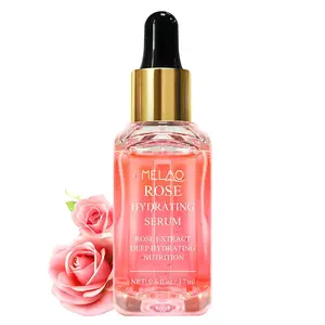 Private label best sell moisturizing brightening natural extract skin-friendly rose hydrating serum