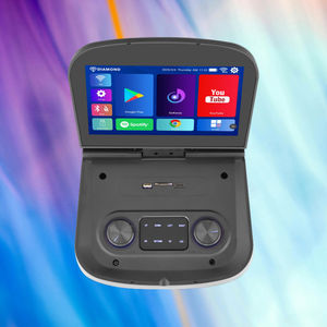 2026 gran oferta Dual 6,5 ''Woofer Android 13 Multimedia exclusivo sistema <span class=keywords><strong>de</strong></span> Audio altavoz Multimedia <span class=keywords><strong>Karaoke</strong></span> altavoz con micrófonos - Product Image 6