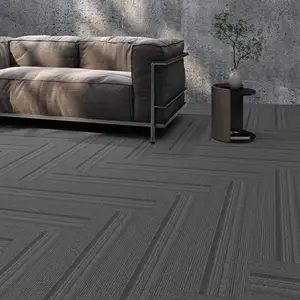 Karpet lantai karpet Polipropilena, karpet Modern karpet lantai dapat dilepas Promosi mudah dipasang