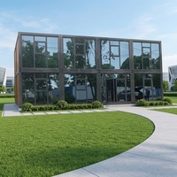 SKYLINE Maison conteneur moderne chinoise à vendre, prix bas, maison prête à l'emploi, mini-maison de luxe, appartement modulaire en verre, boutique