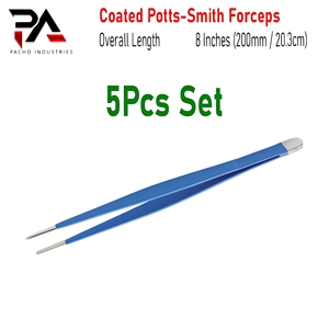 คีมผ่าตัดแบบไม่เป็นสื่อนำไฟฟ้า เกรดเยอรมัน ยี่ห้อ Potts-Smith ขนาด 8 นิ้ว ปลายตรงเรียบ ใช้ซ้ำได้ สำหรับการผ่าตัดด้วยไฟฟ้าและการทำแผลผ่าตัด - Product Image 3