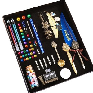 Kit de Caligrafía de Arte Antiguo, Sello de Cera Metálico y Pluma con Tinta para Escritura a Mano y Caligrafía - Product Image 2