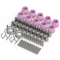 Kit de consommables pour torche de découpe plasma en cuivre YEESTECH AG-60 (standard) 20x buses de 0,040'' 20x électrodes 10x coupelles 4x supports