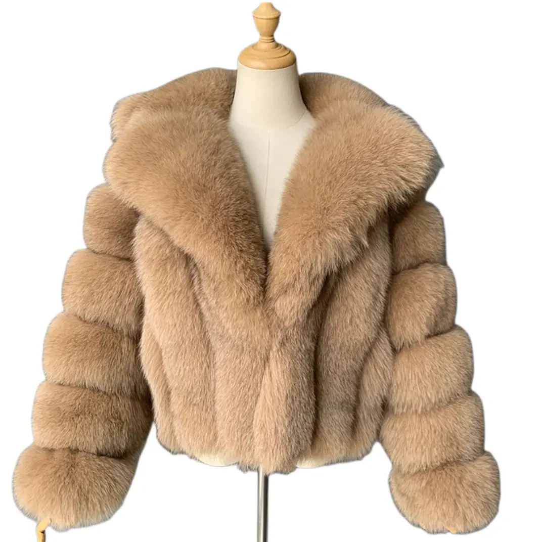 Fashion warm hooded coat winter faux fur top cropped bubble womens coat plus size jackets women's coats motorcycle women jackets