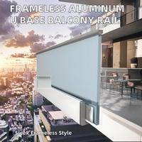 Balustrade en verre pour maison conteneur, balcon, terrasse, villa en bord de mer, hôtel-resort, avec éclairage LED et rampe d'escalier en verre