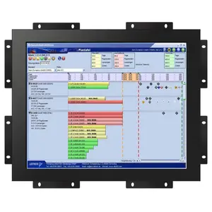 Open Frame Flat Panel Design Multi-Touch Displays 12.1Inch Industrial Touch Monitor For Cabinet