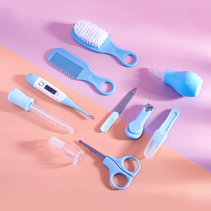 Set di toelettatura per neonati 8 pezzi più venduti Kit per la cura e la cura del bambino in Silicone con termometro forniture per bambini - Product Image 5