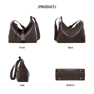 Fabricant Original Haut de Gamme Personnalisé Vintage Cuir Véritable Sac d'Épaule pour Femme Sac Messenger de Luxe Designer - Product Image 4