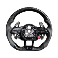 Volant semi-carbone S-Line avec bouton de démarrage pour Audi Q8 SQ8 A3 A4 B9 A5 B8 A6 C7 A7 S3 S4 RS3 RS5 RS7 RS6 C8