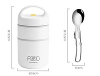 Ensemble de boîtes à bento isothermes en acier inoxydable 304, pour garder les aliments au chaud, chauffables, pour enfants, avec sac à déjeuner scolaire